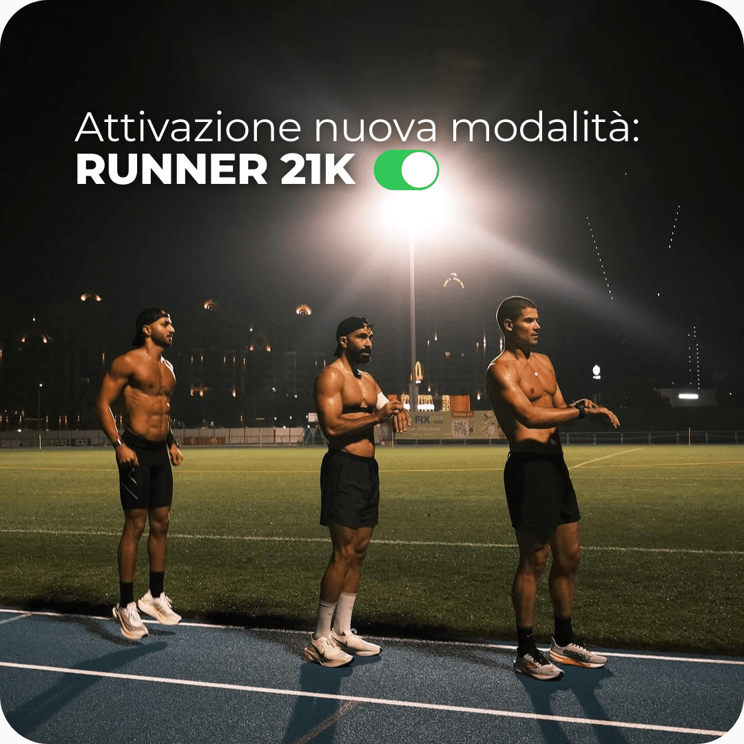 Attiva il programma Runner 21K – preparazione digitale alla mezza maratona con scheda, corsa e forza