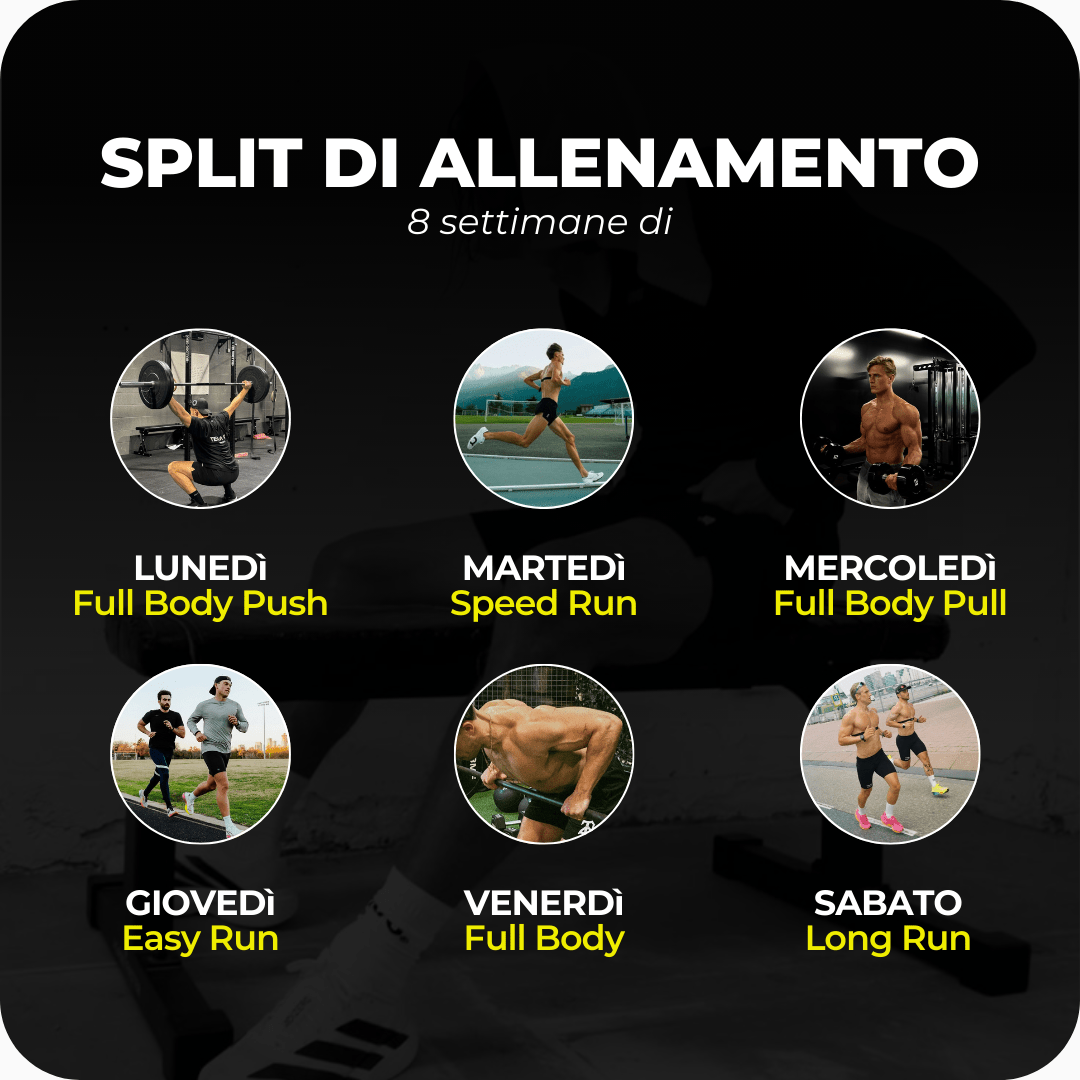 Atleta in workout ad alta intensità – combinazione forza e resistenza, scheda di allenamento atleta
