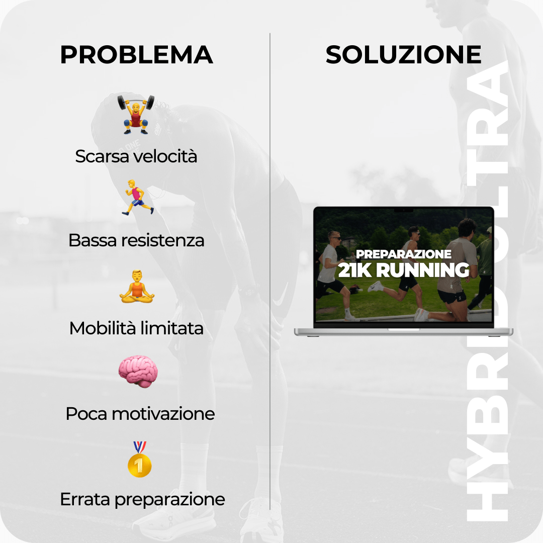 Difficoltà nella corsa lunga? Il programma 21K risolve velocità, resistenza, tecnica e motivazione