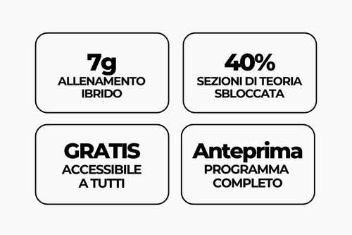 Programma e scheda di allenamento gratis: GYM e RUNNING